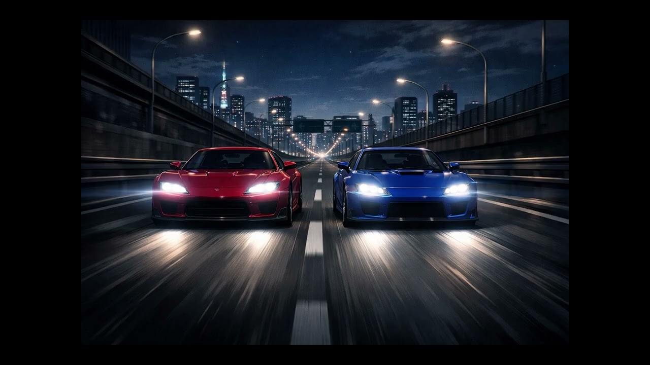 Eurobeat Racing Song - Two Cars, One Line