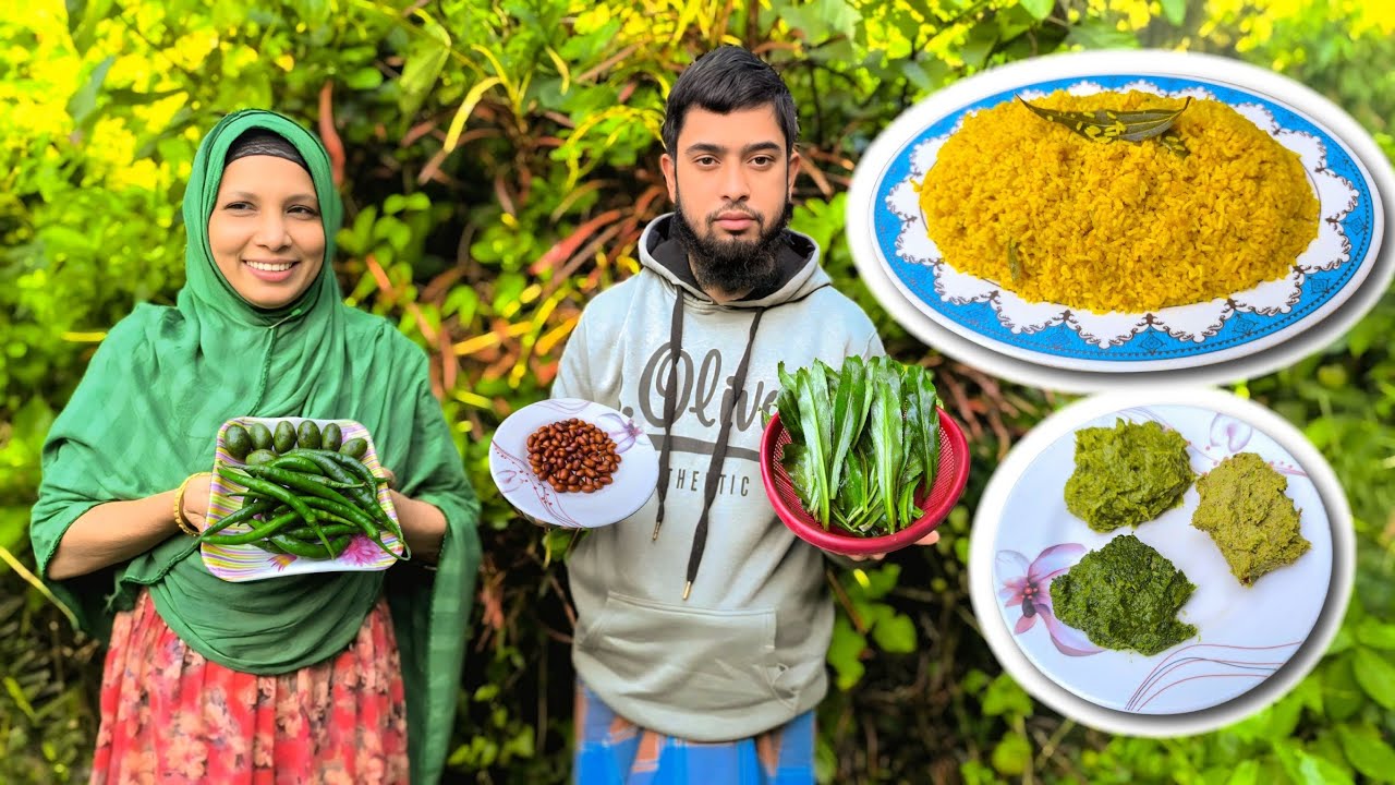 শীতের সকালে মজাদার ভুনা খিচুরি, সাথে তিন রকমের ভর্তা।