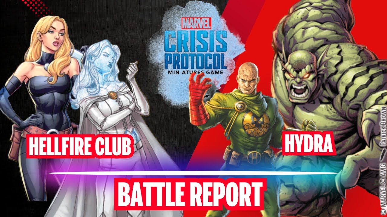 Marvel Crisis Protocol Batrep Hydra против Hellfire Club S05E38