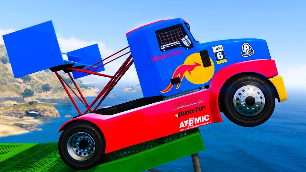 Cars and Trucks Jumping Into Water #1 - GTA 5 Mods