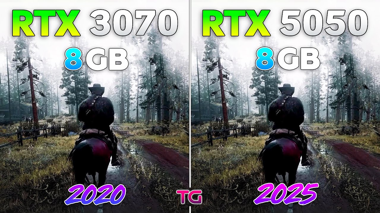 RTX 5050 vs RTX 3070 - Test in 10 Games