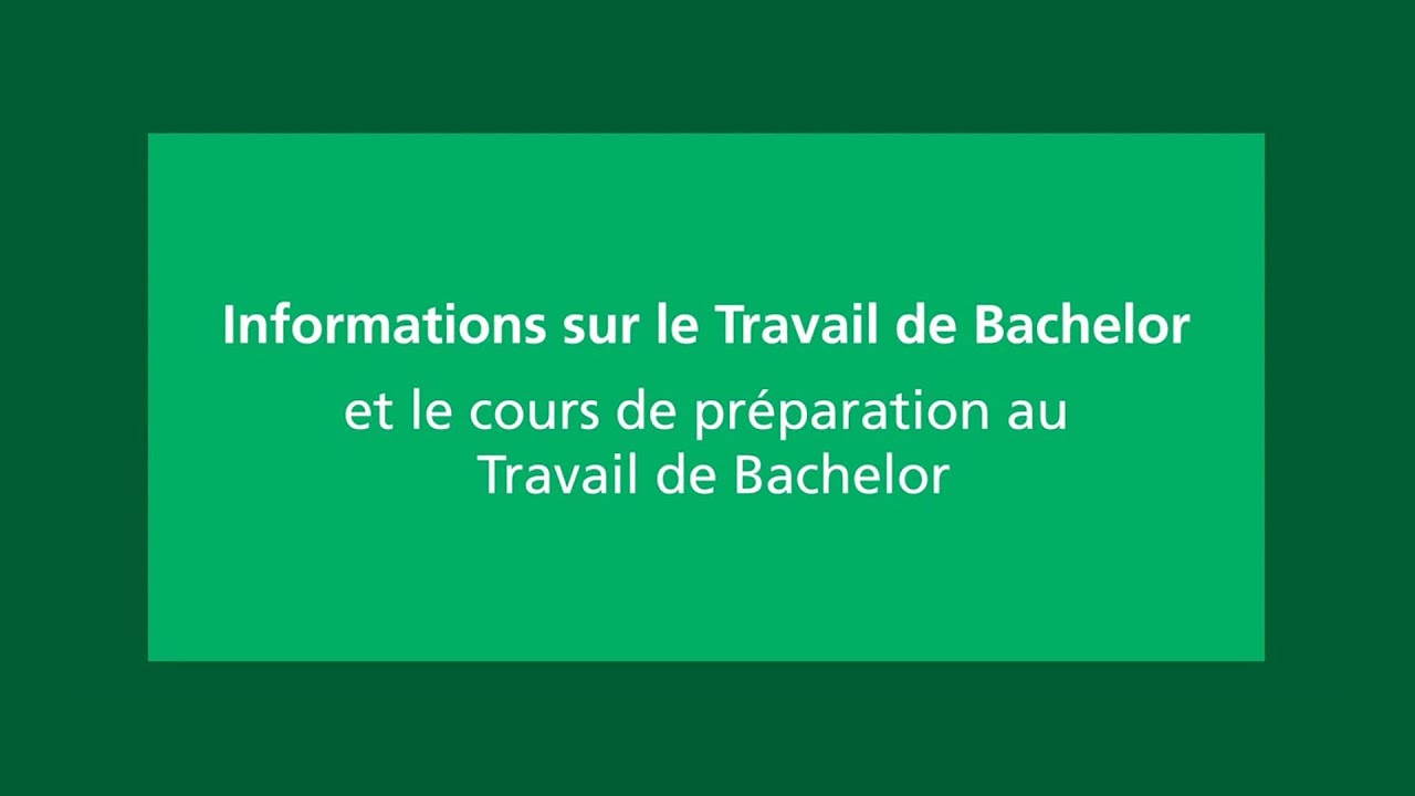 FGSE - Travail de Bachelor 2021