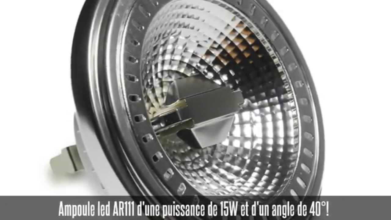 Ampoule led AR111, 15W, 40&deg;, 780 lumens