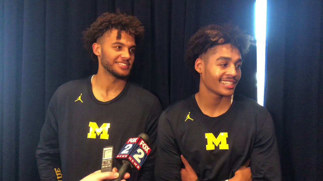 Jordan Poole and Isaiah Livers talk the big win over S. Carolina