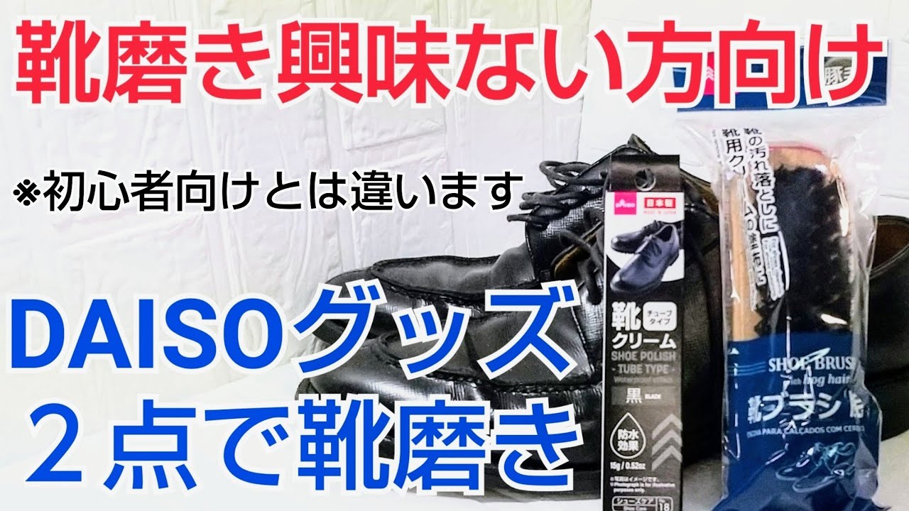 【靴磨き】全く興味の無い人が磨かなきゃいけない時に見る動画