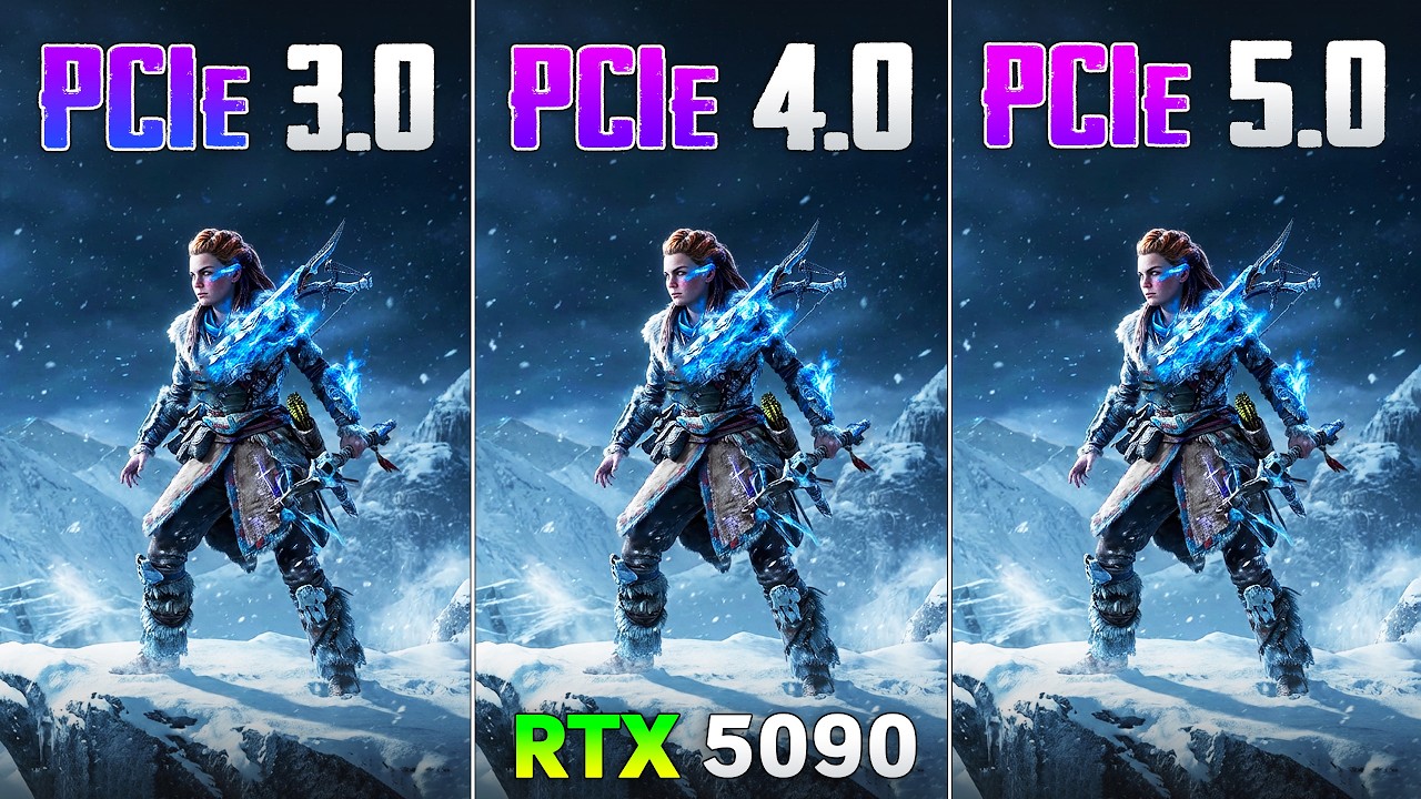 PCIe 3.0 vs PCIe 4.0 vs PCIe 5.0 on RTX 5090 - How Big is the Difference?