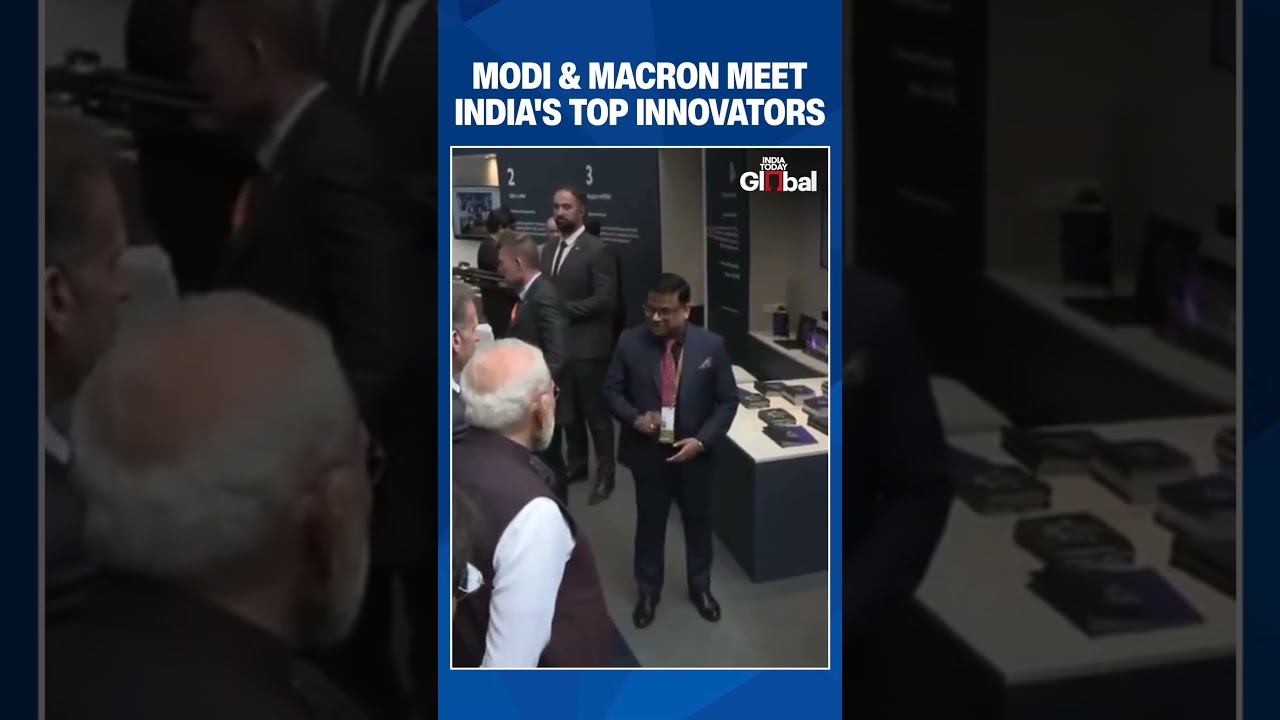 Modi & Macron Interact With Innovators & Industry Leaders After Bharat Innovates Inauguration