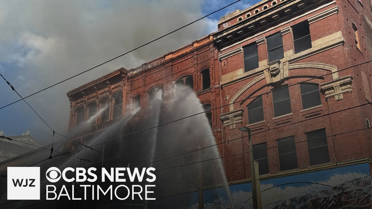 Massive fire reported in downtown Baltimore building