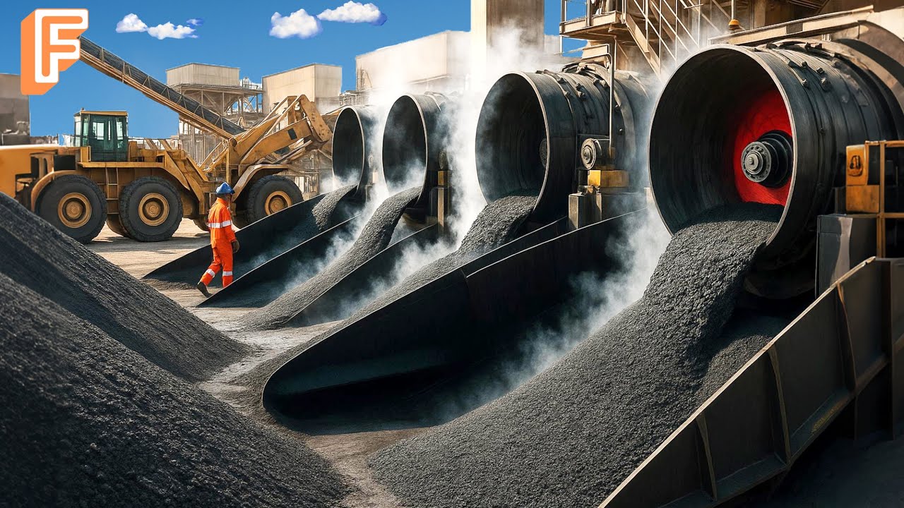 How Asphalt Is Made From Oil And Stone To Build Millions Of Miles Of Road