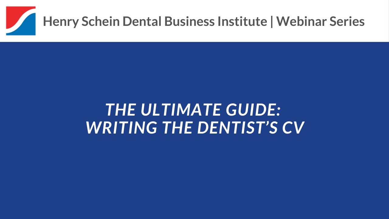 The Ultimate Guide: Writing the Dentist’s CV