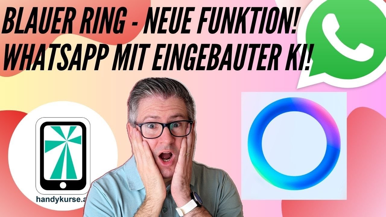 Blauer Ring - neue WhatsApp Funktion: Meta AI!