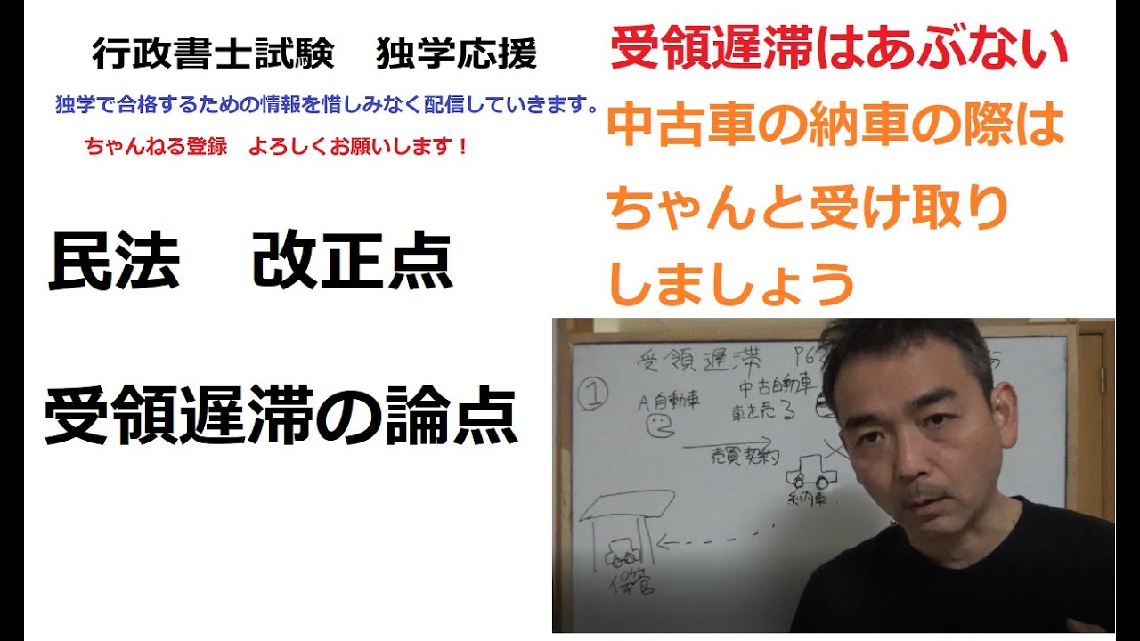 行政書士　民法（改正）　受領遅滞の論点