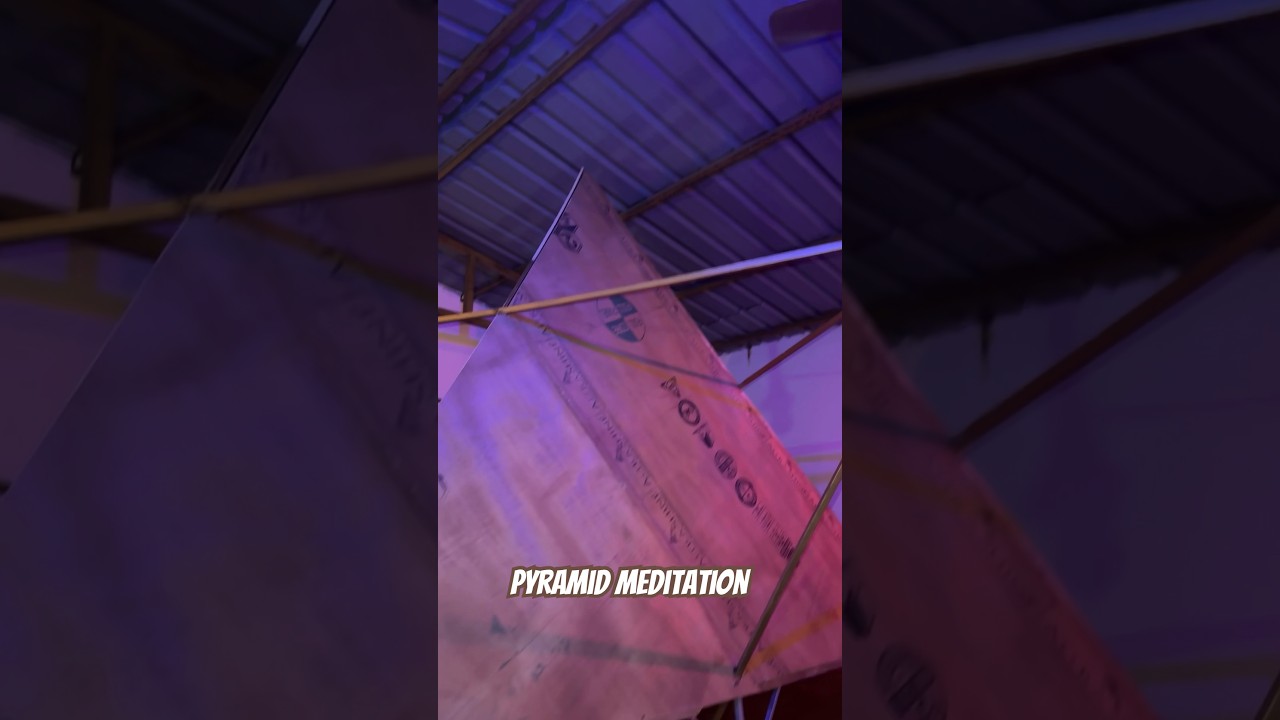 Pyramid meditation is a practice where individuals meditate inside a pyramid-shaped structure