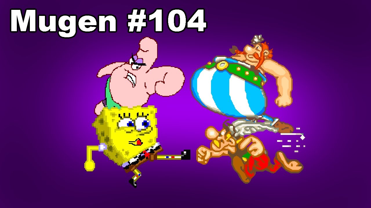 Mugen #104: Spongebob and Patrick Star vs Asterix and Obelix