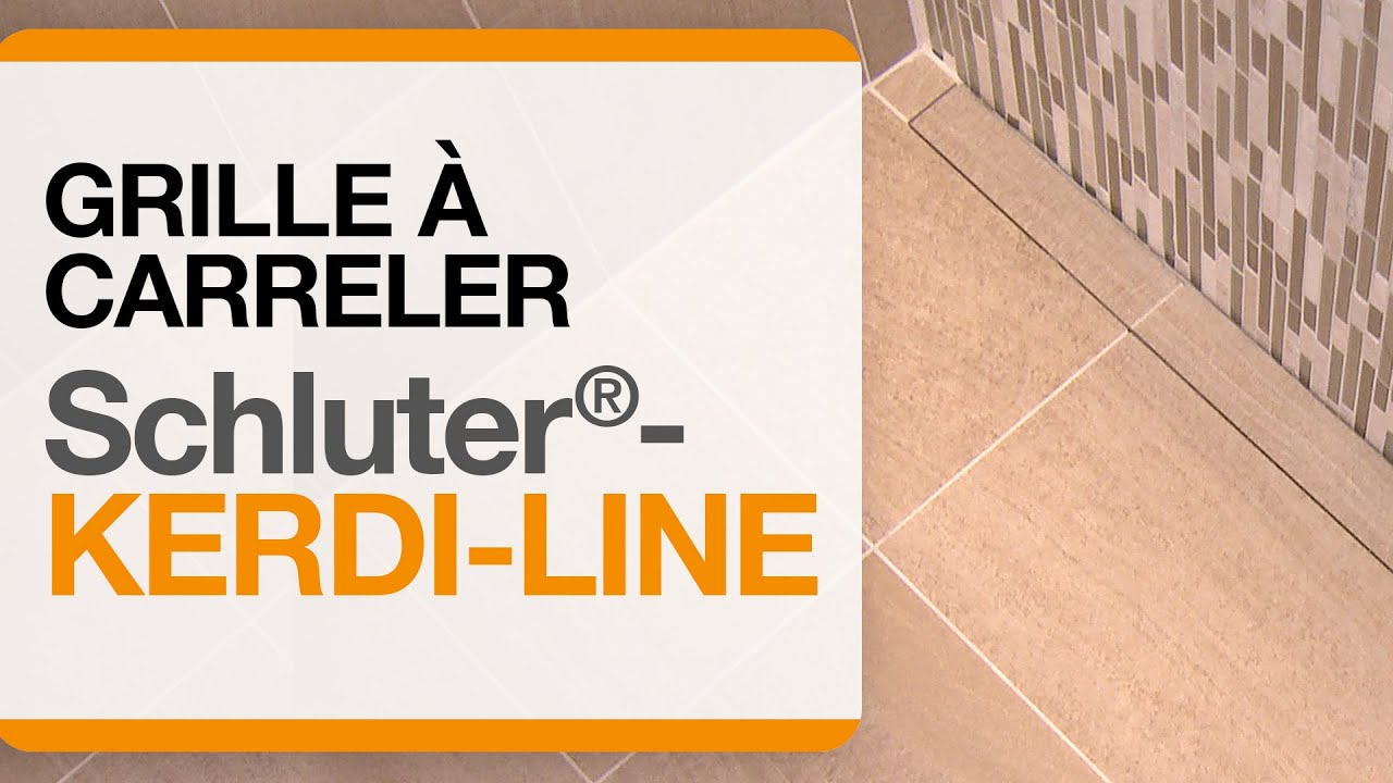 Comment installer la grille à carreler Schluter®-KERDI-LINE