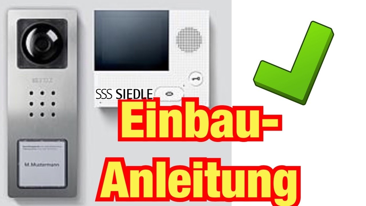 Siedle Videosprechanlage CVB 850 // Mit meiner Anleitung kann jeder diese Anlage einbauen. Proofwood