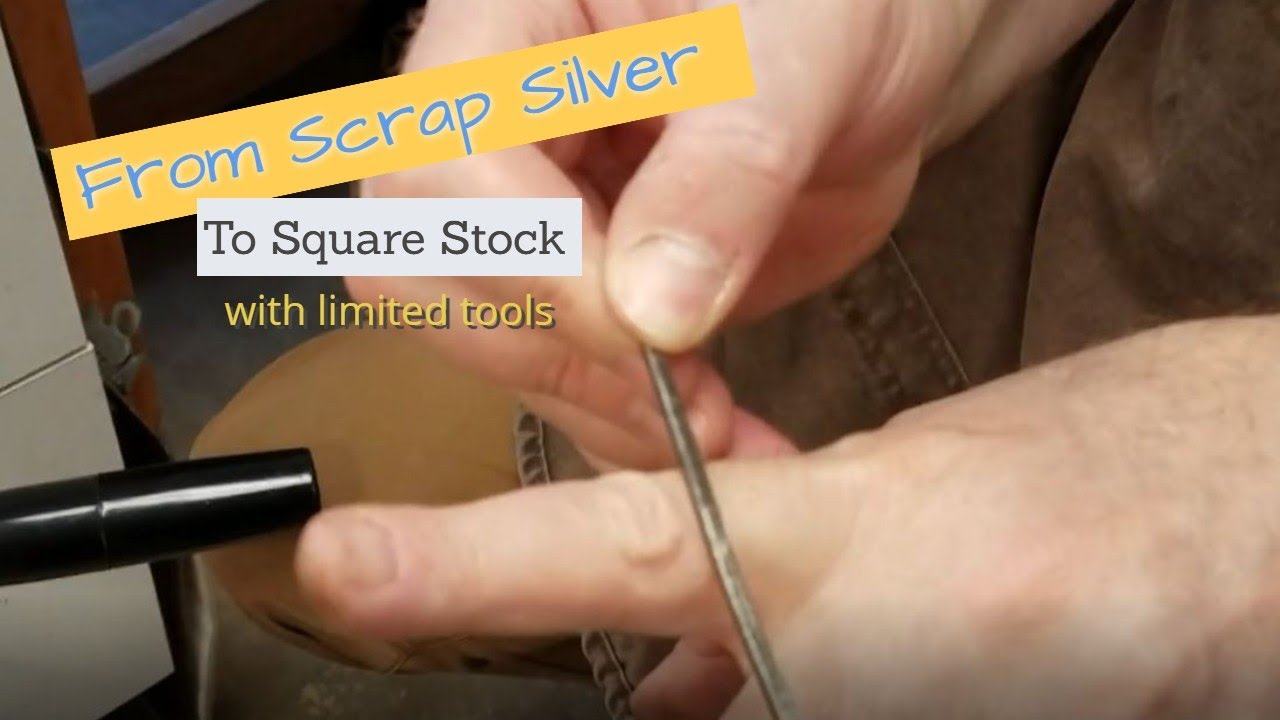 making stock from scrap silver without a mold
