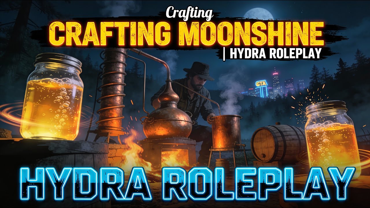 Crafting MOONSHINE   | HYDRA ROLEPLAY| #HydraRP #hrp #gtarp #htrp