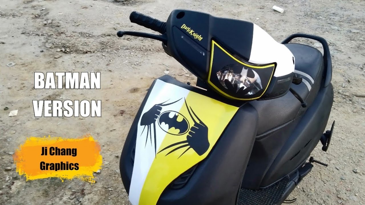 Activa Modify | batman version | MATTE BLACK spray |