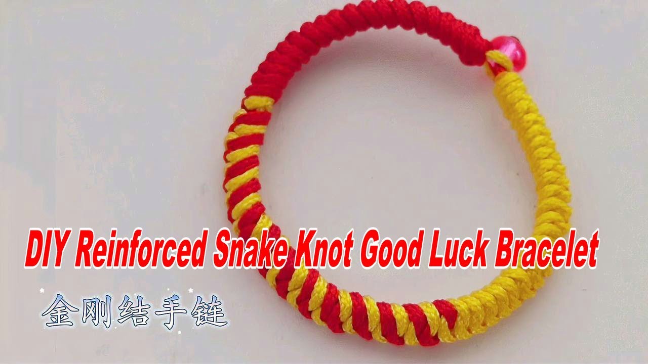 DIY Reinforced Snake Knot Good Luck Bracelet Tutorial