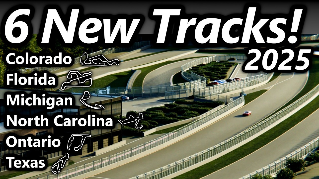 6 NEW Race Tracks being built in 2025!