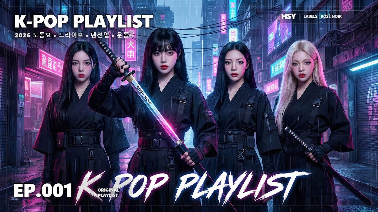 2026 최신 K-POP 플레이리스트 01 🎧 듣기만 해도 기분 좋아지는 인기곡 모음 | 노동요, 드라이브 [HSY]