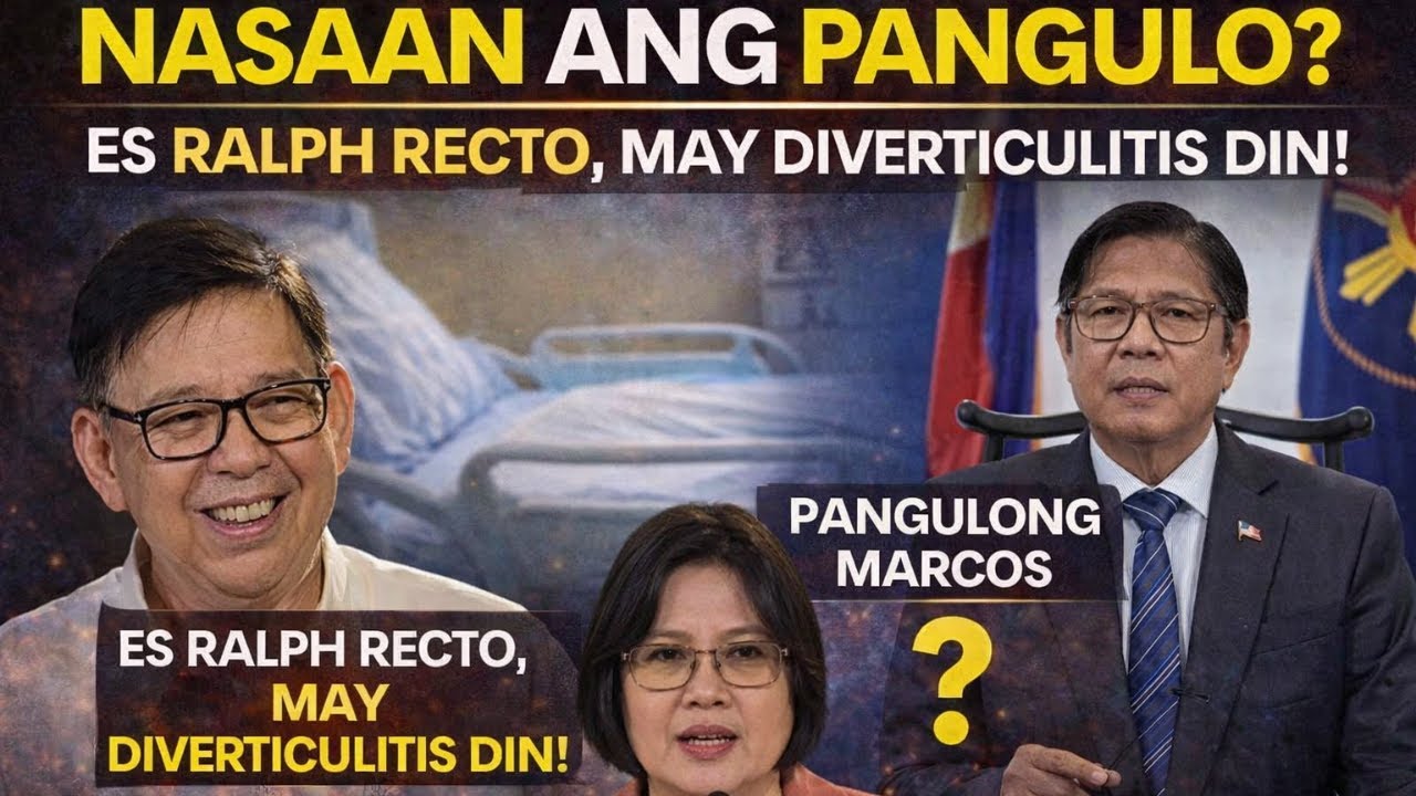 NASAAN ANG PANGULO? ES RALPH RECTO, MAY DIVERTICULITIS DIN!
