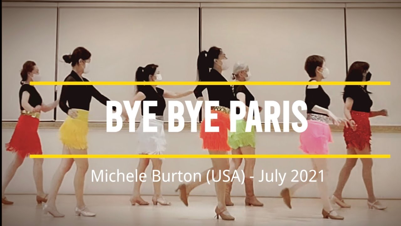 💃Demo- Bye Bye Paris Line Dance|Beginner|