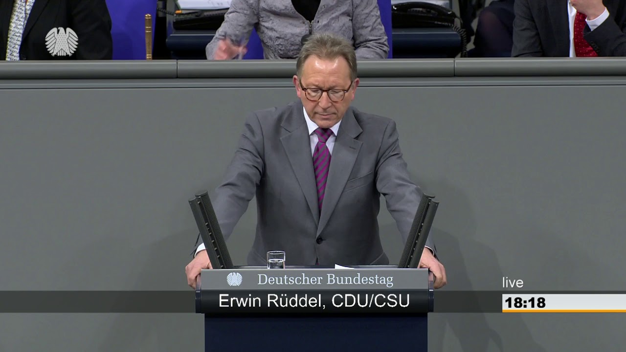 Erwin R&uuml;ddel: Finanzielle Eigenanteile in Pflegeheimen [Bundestag 01.03.2018]