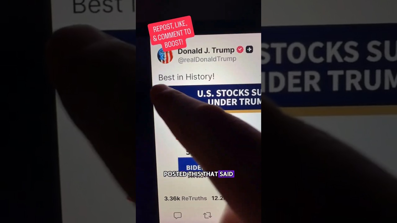 Trump's Stock Market Chart Gets FACT-CHECKED! #Trump #StockMarket #LamontTyson