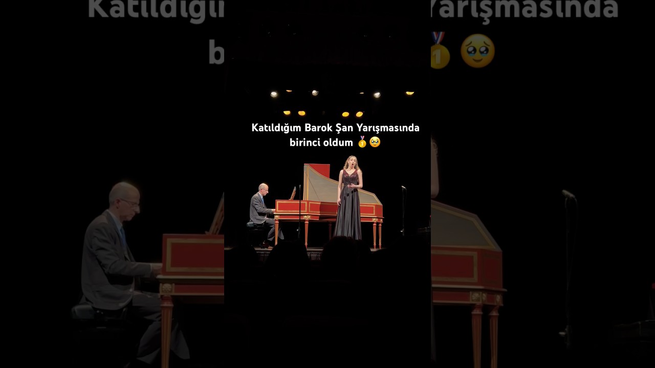 Opera Yarışmasında Birinci Oldum!!🥇✨ #opera #soprano #classicalmusic #operasinger #baroquemusic