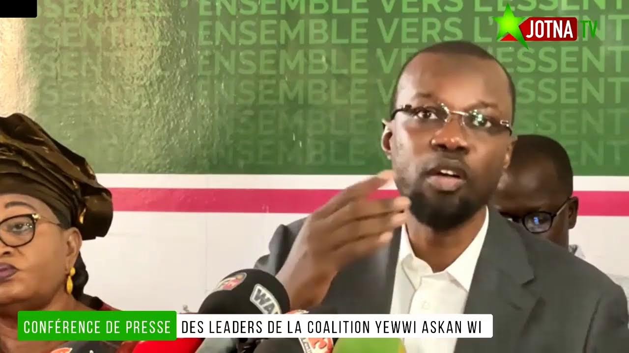 Conf&eacute;rence de presse des leaders de la Coalition Yewwi Askan Wi