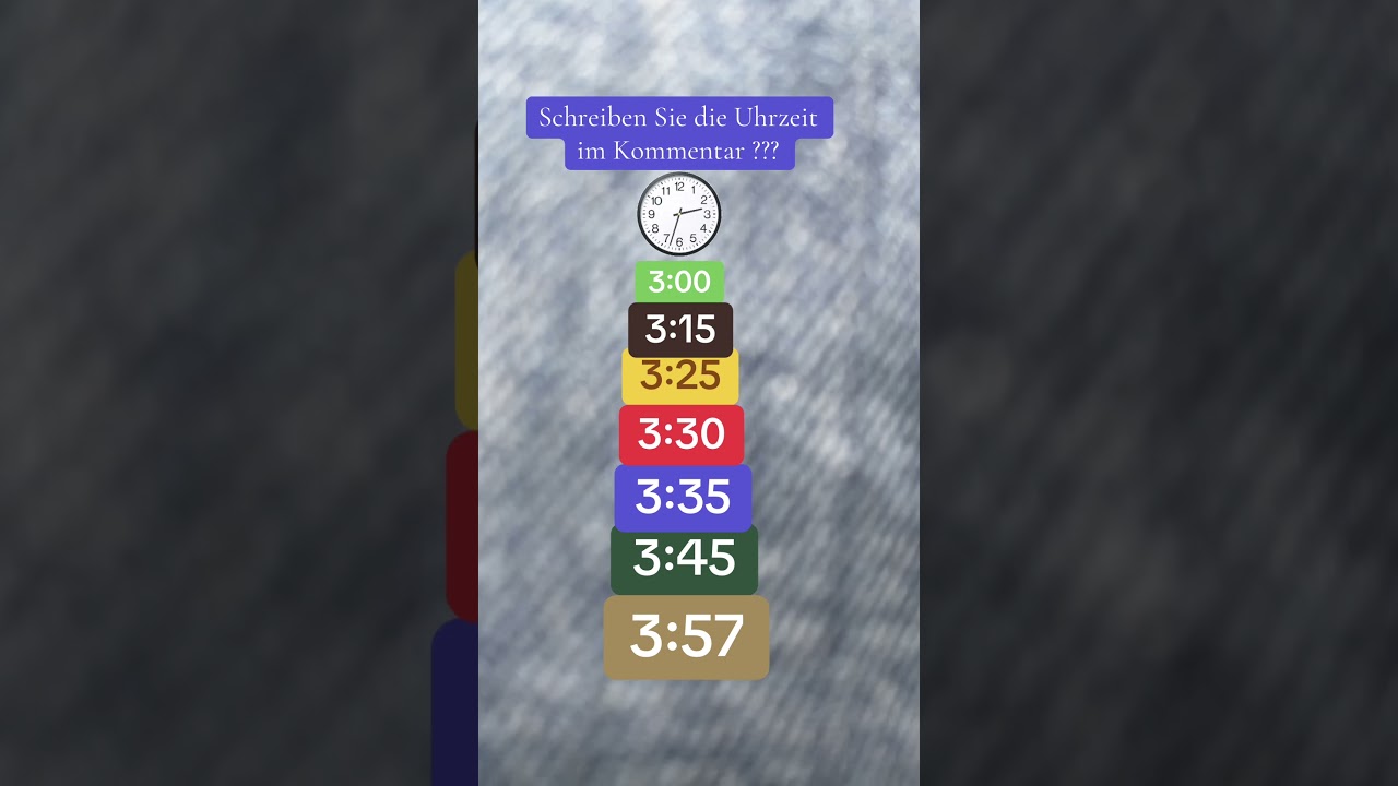 ሰአቶቹን በጀርመንኛ ኮሜንት ላይ ለመፃፍ ሞክሩ ⏱️#zaftip #zaftips #ዛፍቲፕስ #uhrzeit #ethiopia