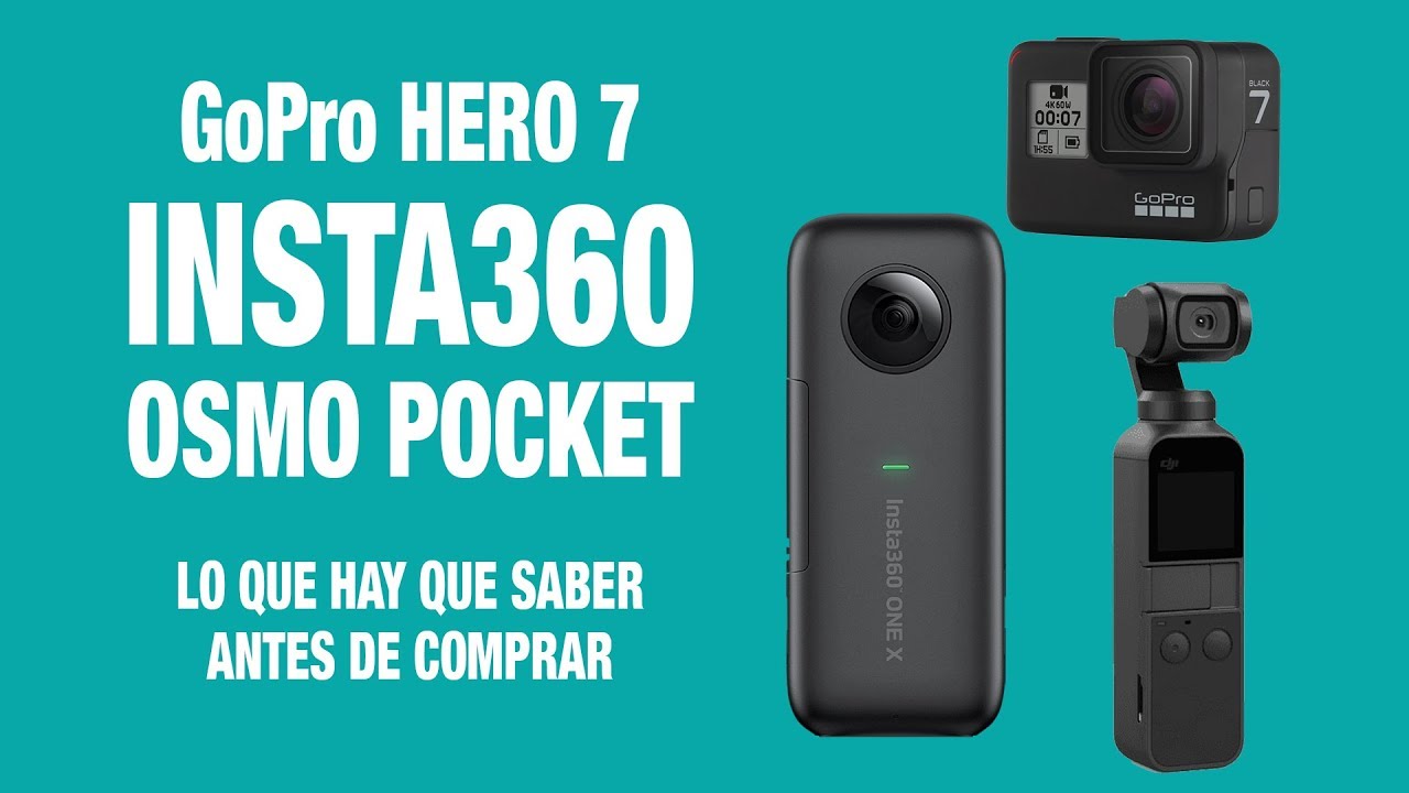 OSMO POCKET contra GOPRO BLACK 7 contra INSTA360 ONE X / COMPARATIVA ESPAÑOL