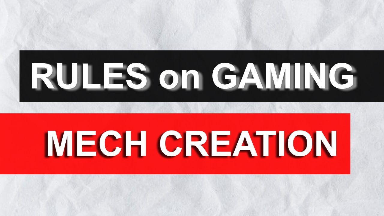 Lancer 101, a Lancer Tutorial Series: Rules of Gaming (Mech Creation)