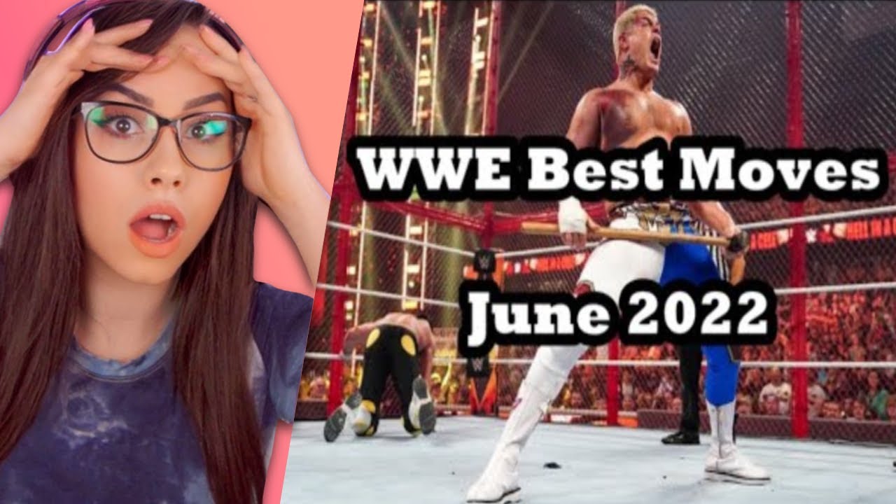 Девушка смотрит лучшие приемы WWE 2022 года РЕАКЦИЯ!!!
