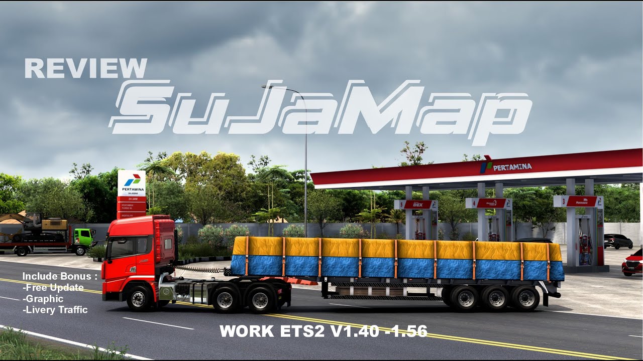 REVIEW TERBARU !! Update SuJaMap ETS2 V1.40-1.56
