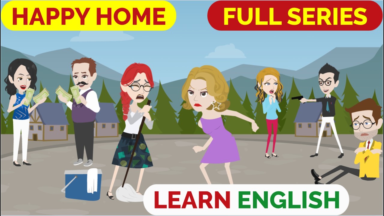 ❤️Happy Home Full Series | Animated stories | English Story | English Conversation | Window English
