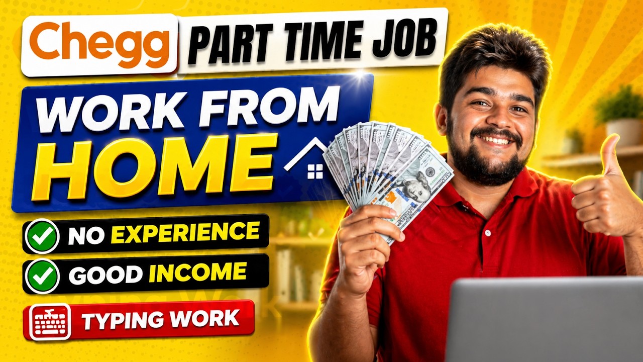 Best Part Time Job | Earn Work Frome Home | Flexible Job (Chegg India Full Tutorial)