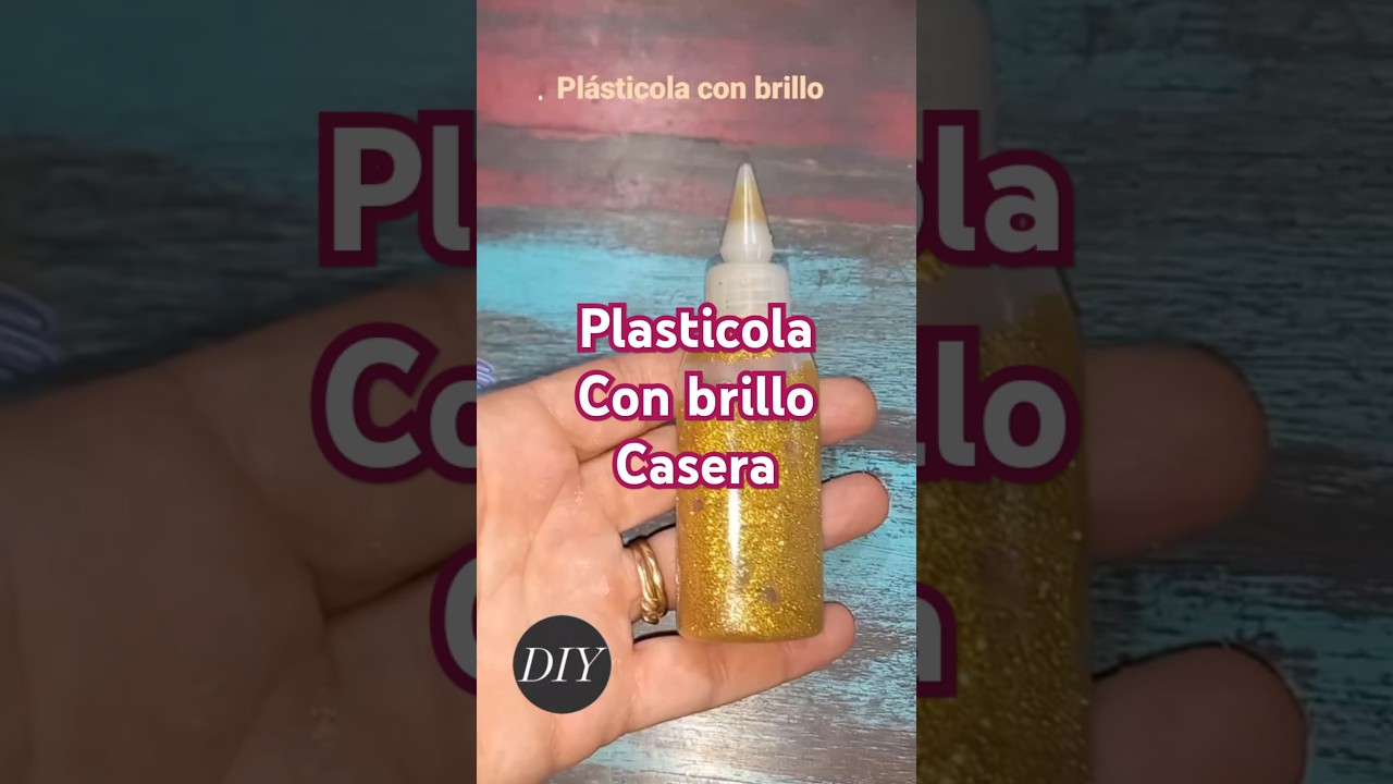 Versi&oacute;n mejorada de plasticola con brillo. #recipe #brillo #gloss #hechoencasa #diy #tutorial