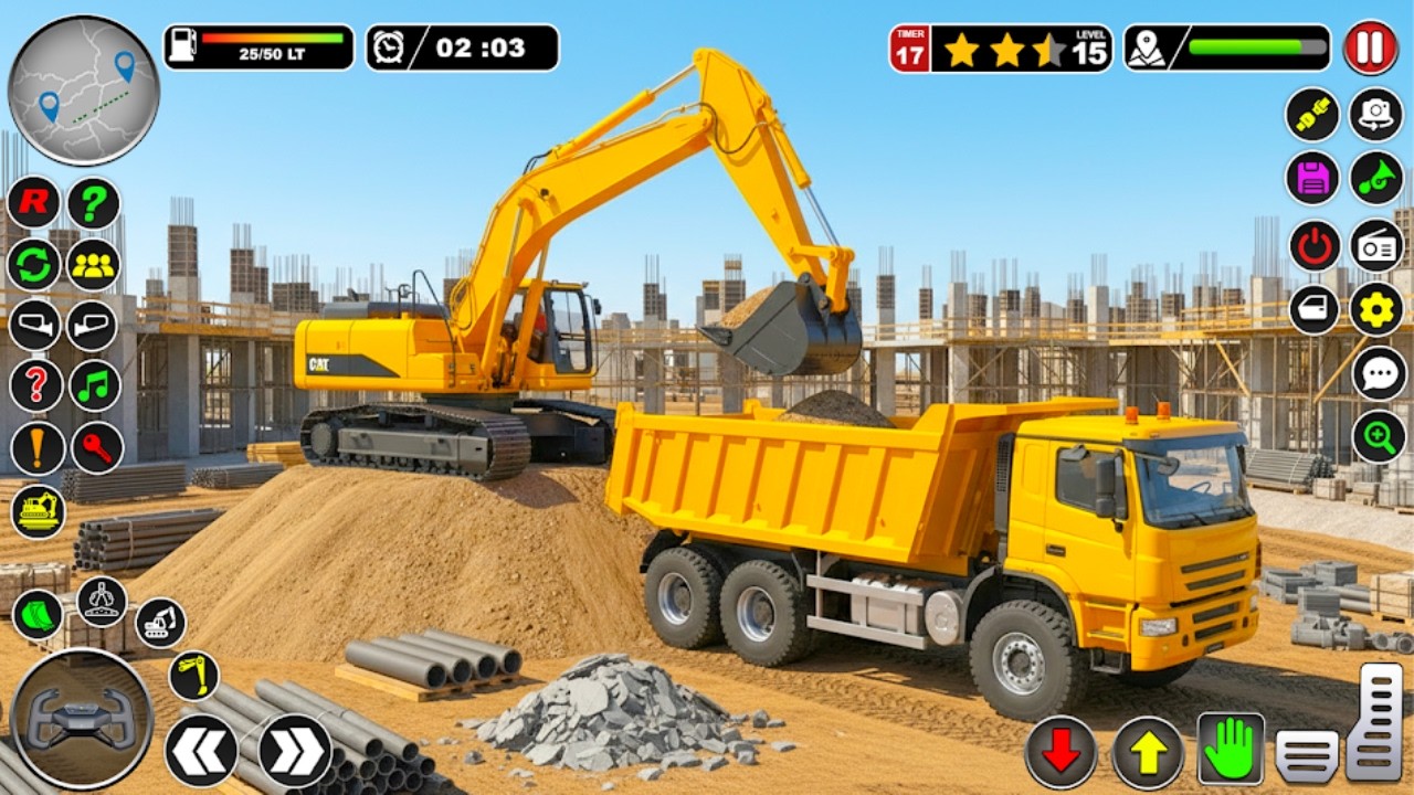 Sand Excavator Simulator 3D Gameplay | Massive Digging Machines & Heavy Equipment Action!