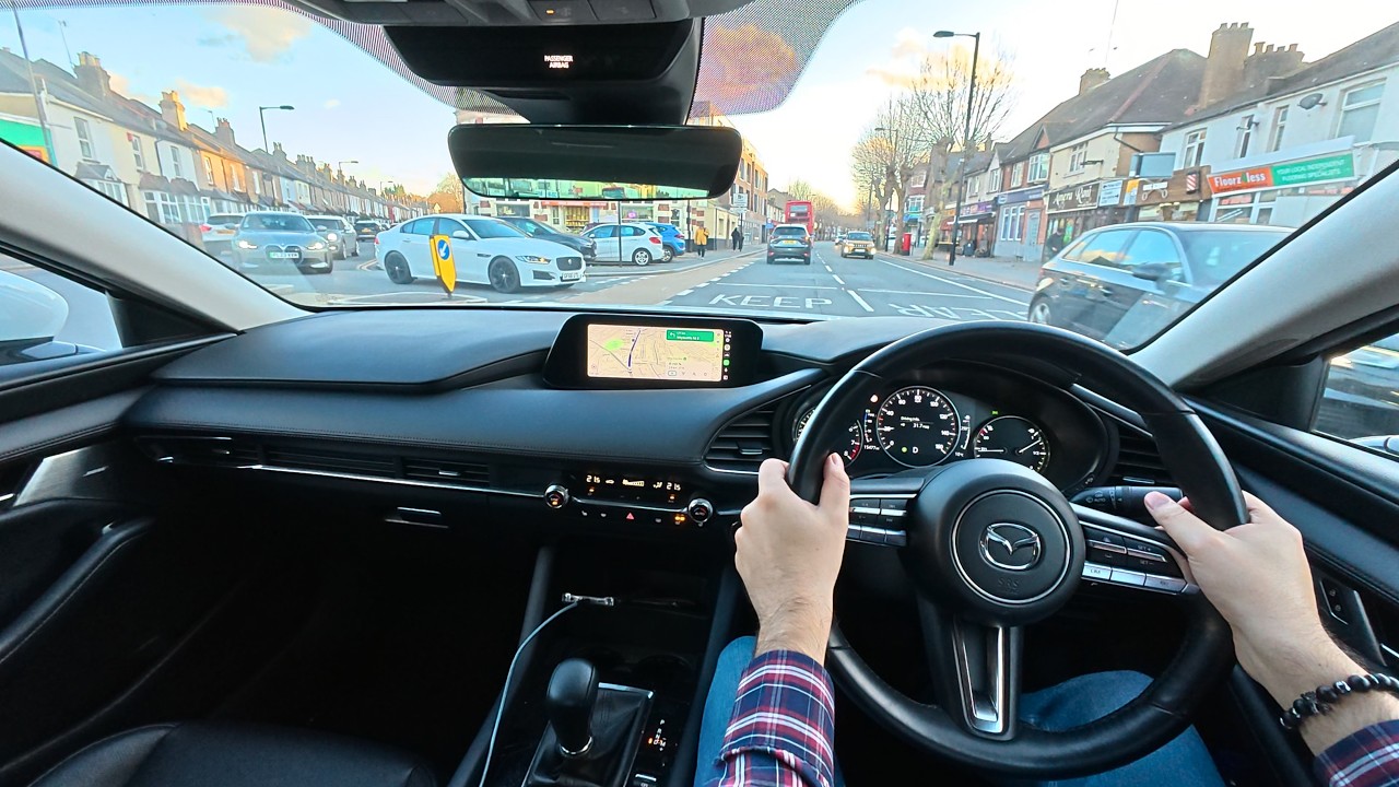 Relaxing Drive Through West Croydon, South Croydon & Purley | Sunny Saturday | 4K Cabin View