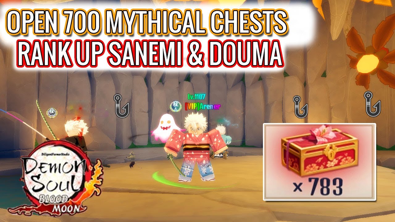 Demon Soul Simulator | Open 700 Mythical Chests | Rank up Sanemi & Douma