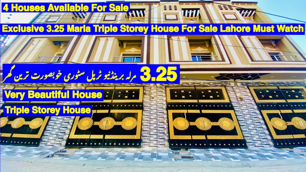 Exclusive 3.25 Marla Triple Storey House For Sale Gulshan-e-Ravi Lahore | Rustam Park | Zameen.com