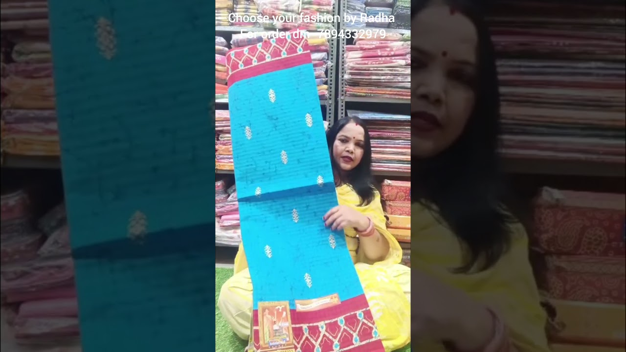 Karishma cotton saree with BP#for order dm-7894332979#Choose your fashion by Radha#viral video 