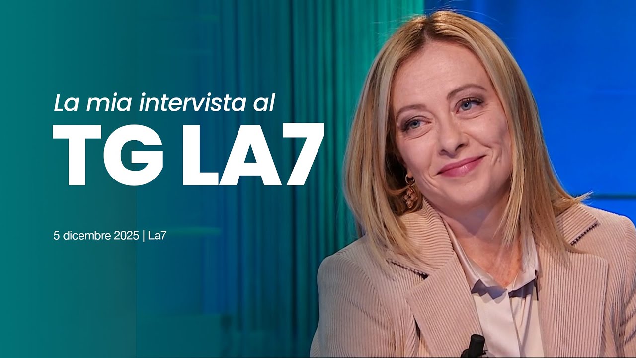 La mia intervista al TG La7 | 5 dicembre 2025