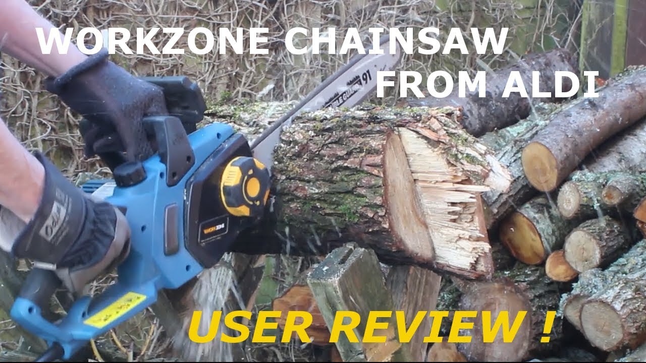 WORKZONE ELECTRIC CHAINSAW FROM ALDI - USER REVIEW