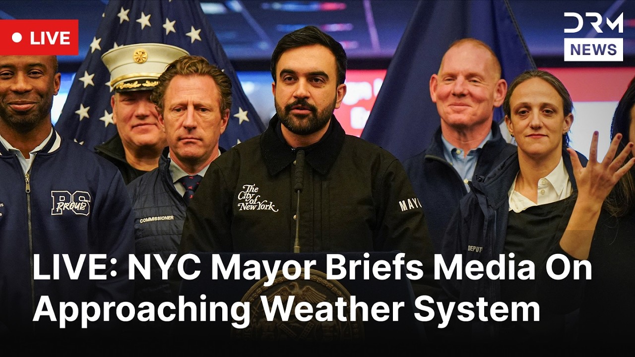 LIVE: Zohran Mamdani Provides NYC Weather Update From Emergency Headquarters | DRM News