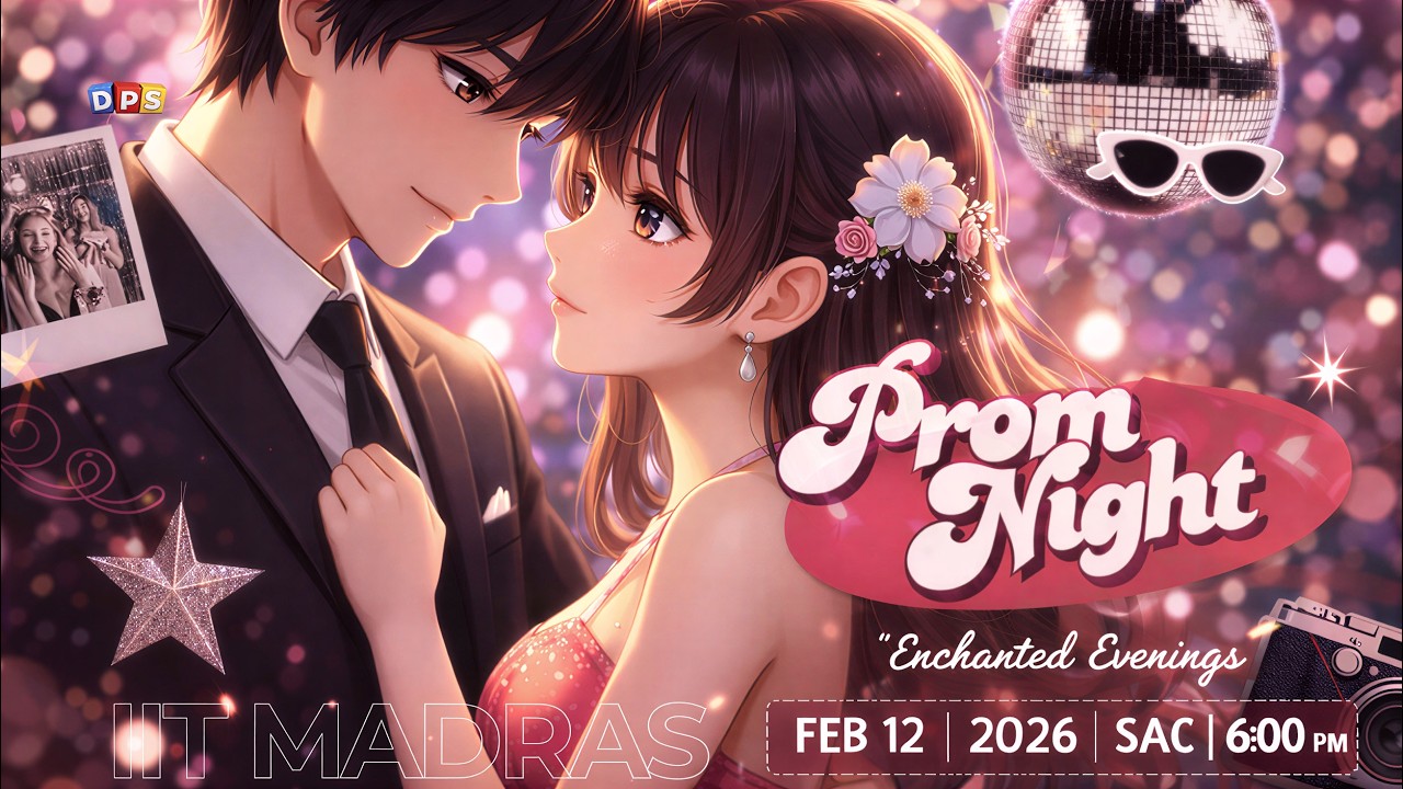 PROM NIGHT 2026 💃 IITM SAC | Enchanted Evenings ✨ Blind Dating, Dance, DJ & More!