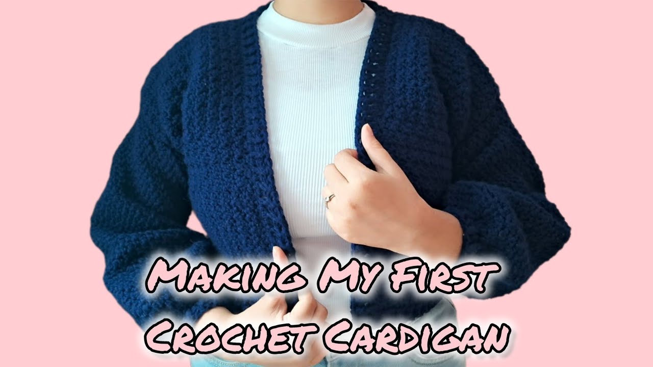 Making My First Crochet Cardigan! 🧶 | A Cozy Crochet Vlog